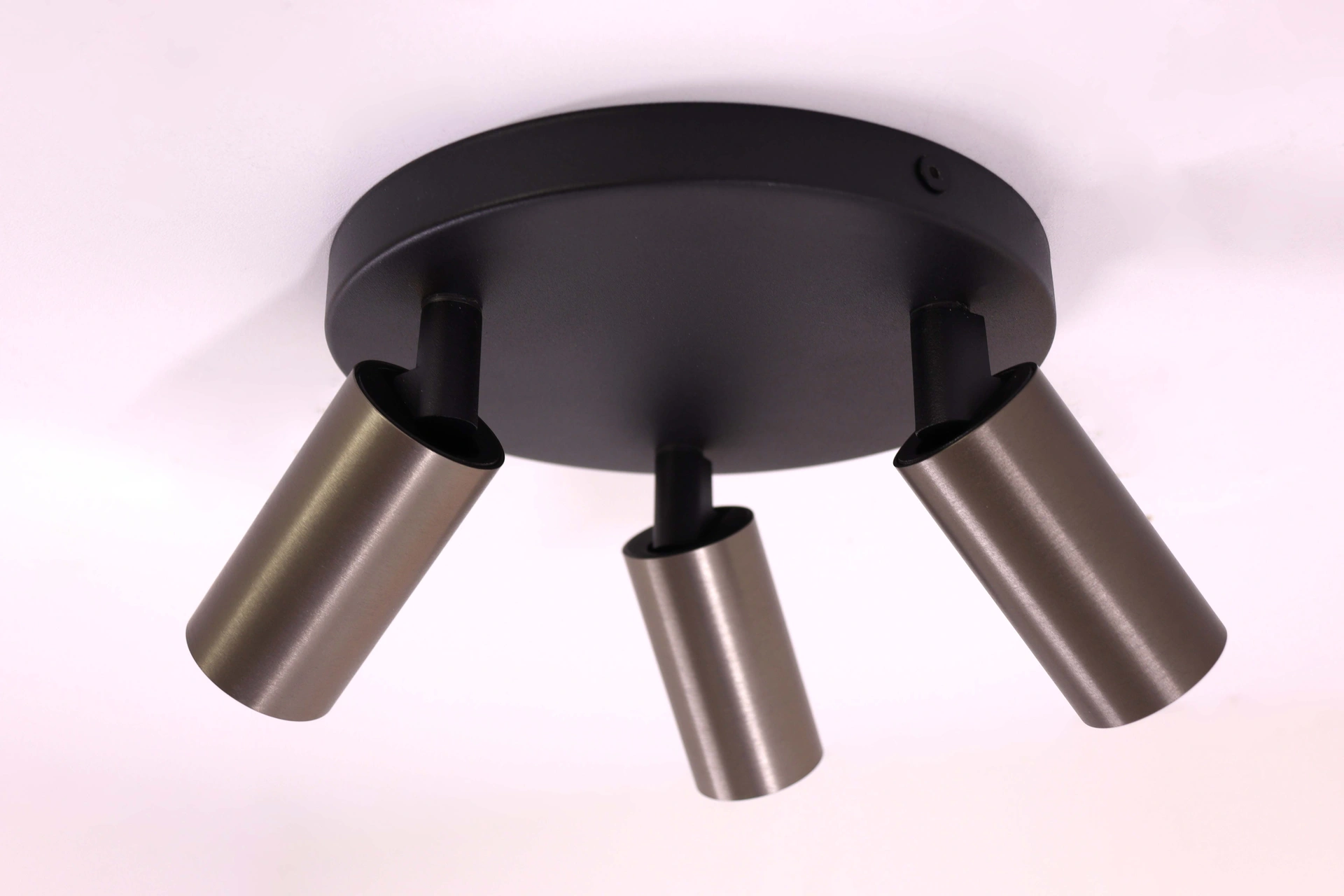 Opbouwspot 3 lichts - Koffie kleur - Rond diameter 18cm 45971