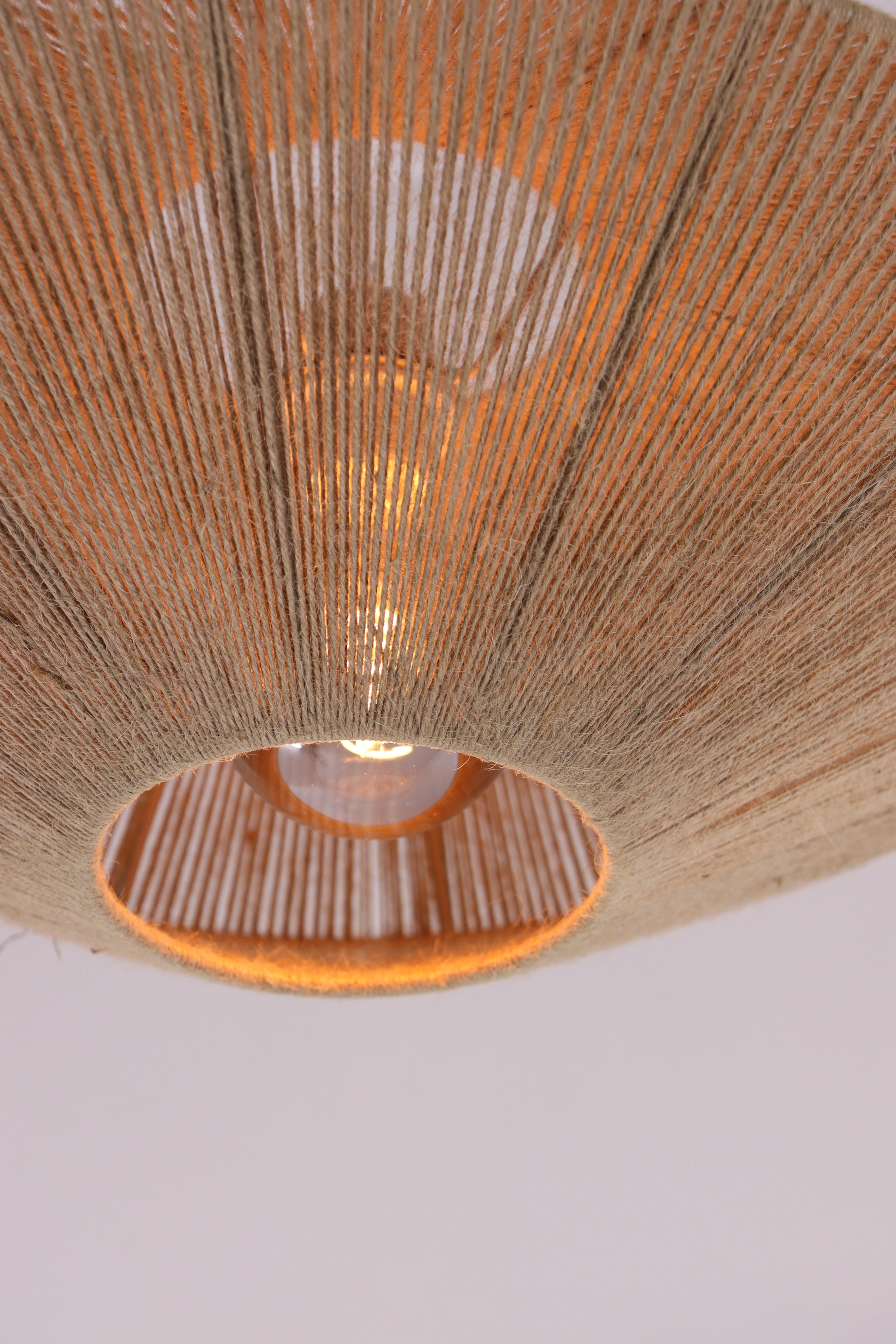 Natuurlijke Touw Hanglamp – Diameter 50cm - Warme Sfeerverlichting met Tijdloos Design 46300