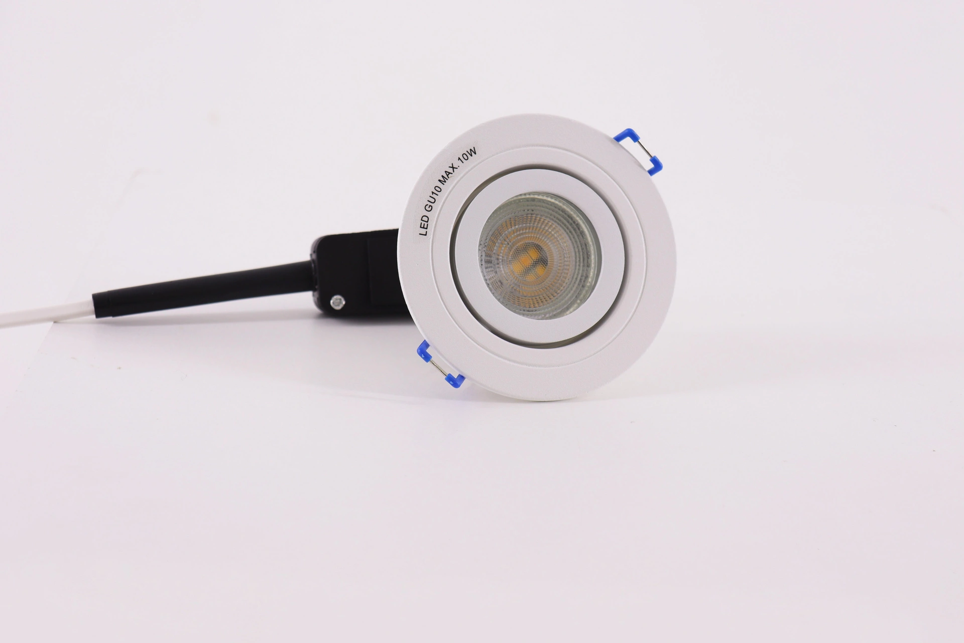 Inbouwspot GU10 Wit kantelbaar – Zaagmaat 7 cm 46158