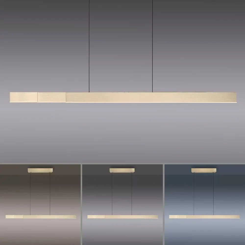 Hanglamp easy Lift + e-Slide L 120-200 cm Mat Goud 45826