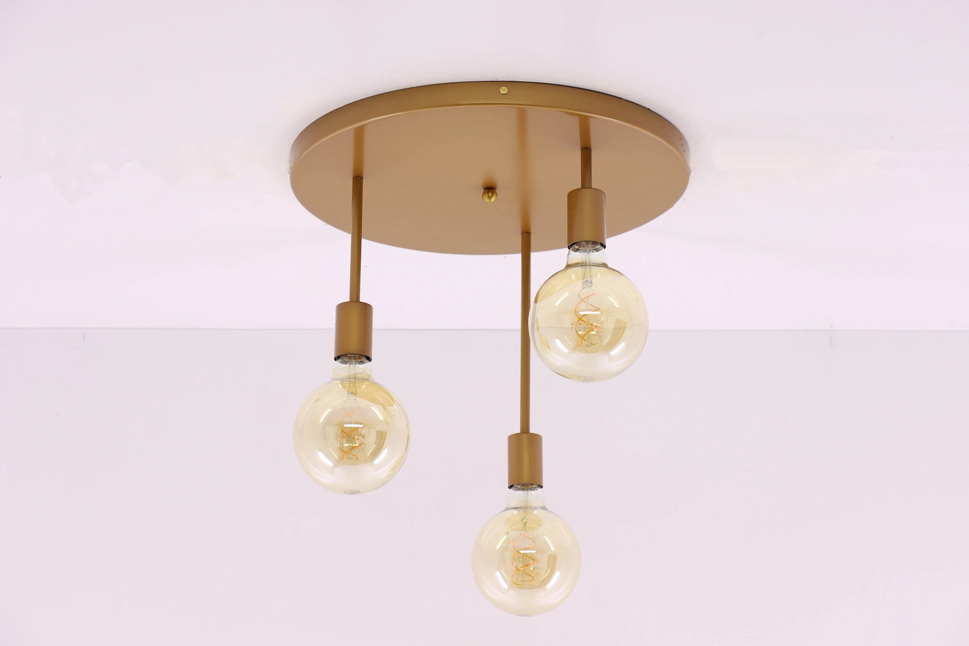 Plafondlamp 3 lichts - Exclusief segula lichtbronnen -  Goud 61149