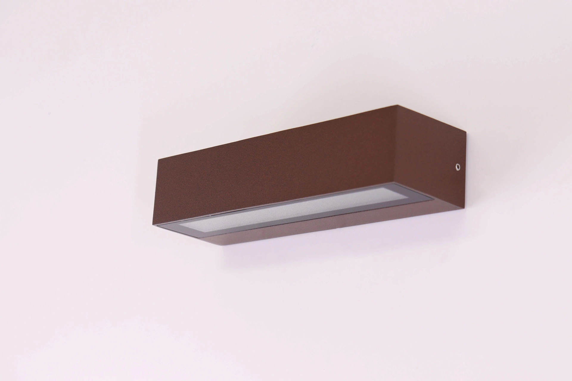 Wandlamp strak dip-switch - roest bruin - 22cm IP65   46677