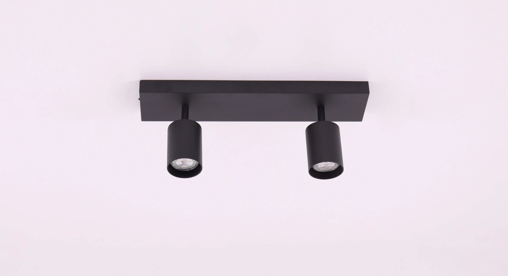 Opbouwspot 2-lichts LED - zwart 40 cm  61143