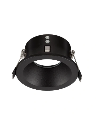 Inbouwspot GU10 zwart aluminium IP65 - zaagmaat 7,2 cm SW10486