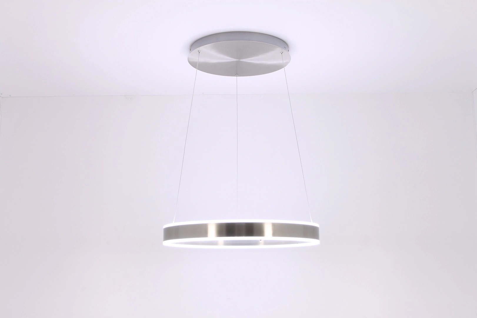 Hanglamp LED cirkel rvs 60cm 41531