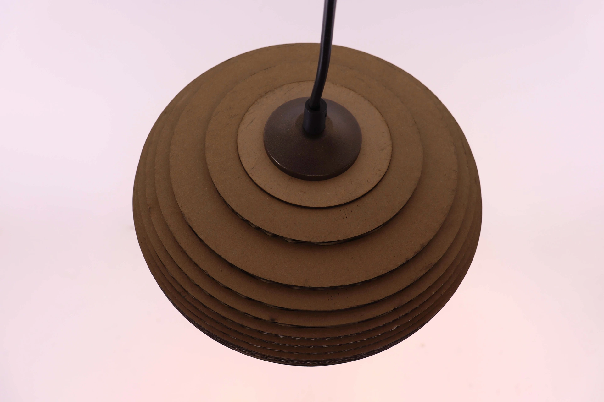 Hanglamp deens ovaal - Cacao - 6 lichts 140cm karton 50287