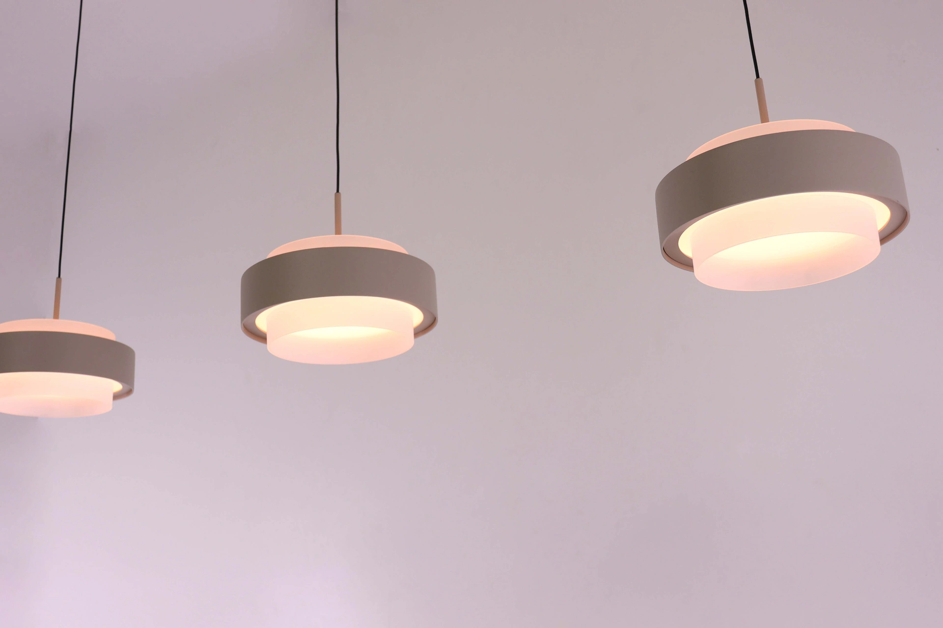 hanglamp 3lichts creme - lengte 90cm - Comfortlift functie 46230