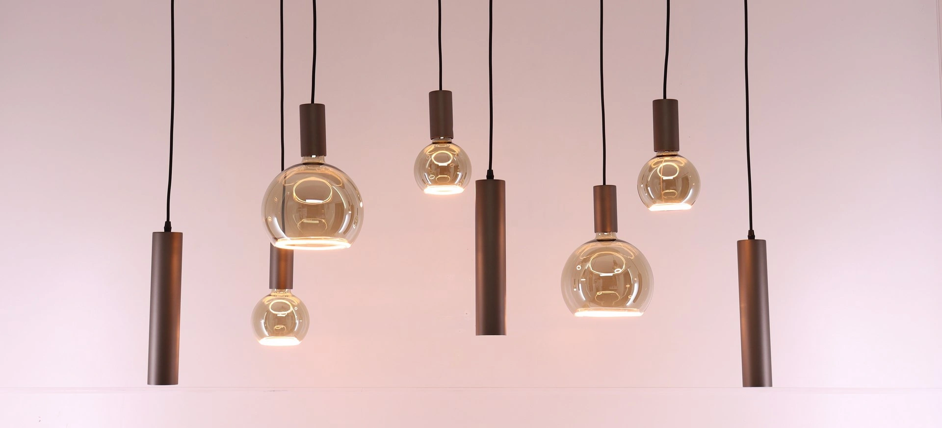 Hanglamp Cacao 8-lichts 135 cm incl. Segula Floating LED en excl. GU10 spots 50275