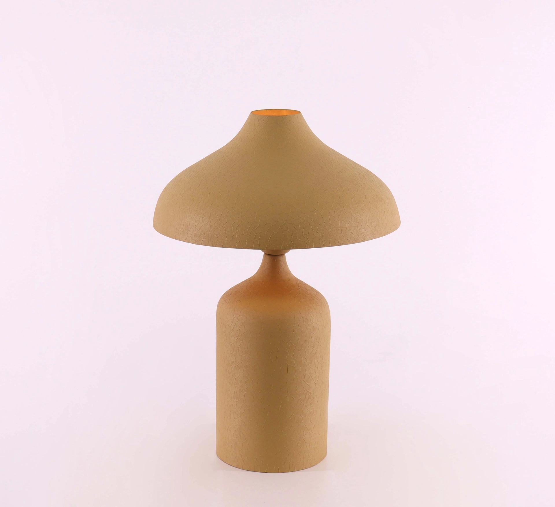 Tafellamp matt beige - organisch - Hoogte 46cm 46611