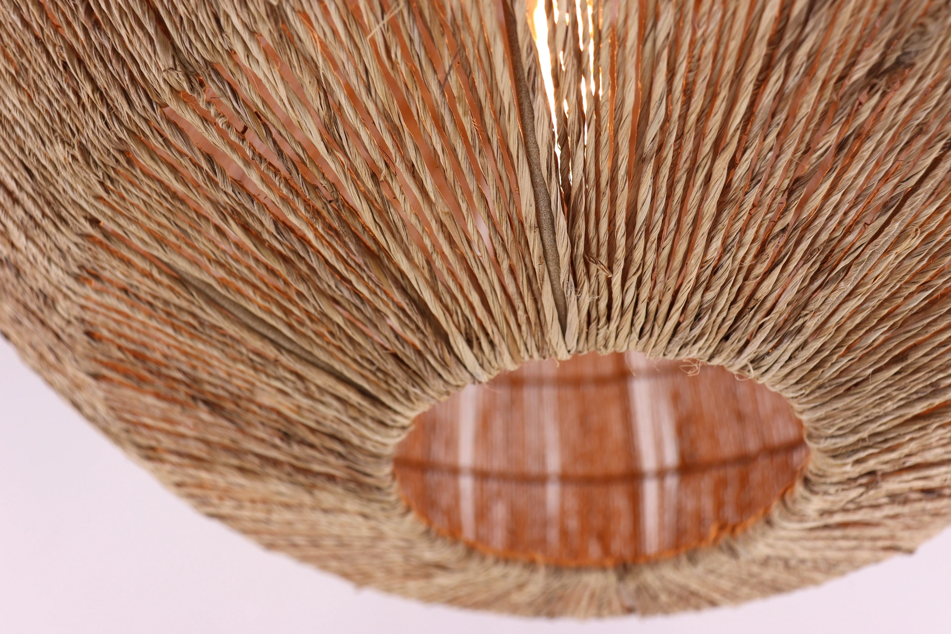 Jute hanglamp bol 50 cm natuurlijke lamp 46439