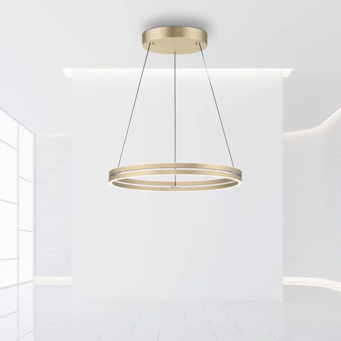 Hanglamp E-Loop easy Lift Messing Pure Ø 70 cm 45475