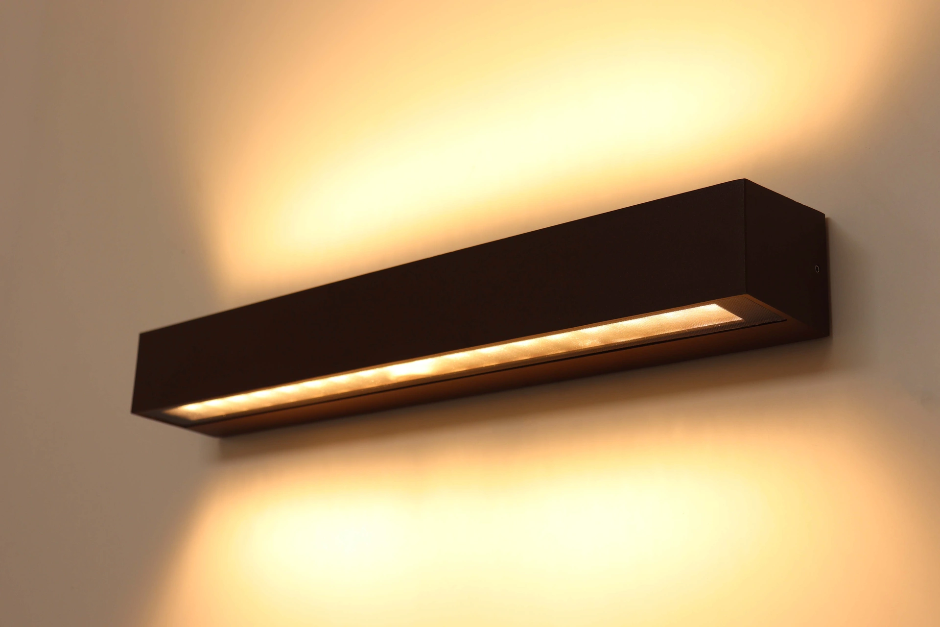 Wandlamp strak dip-switch - roest bruin - 50cm IP65 46679