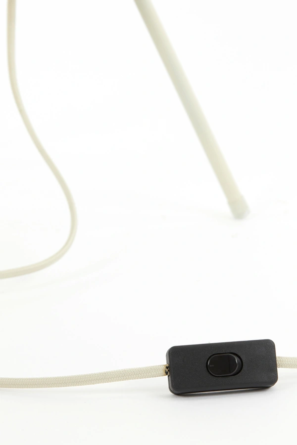 Tafellamp Plumee - zand gaas stof - 45cm hoog 44601