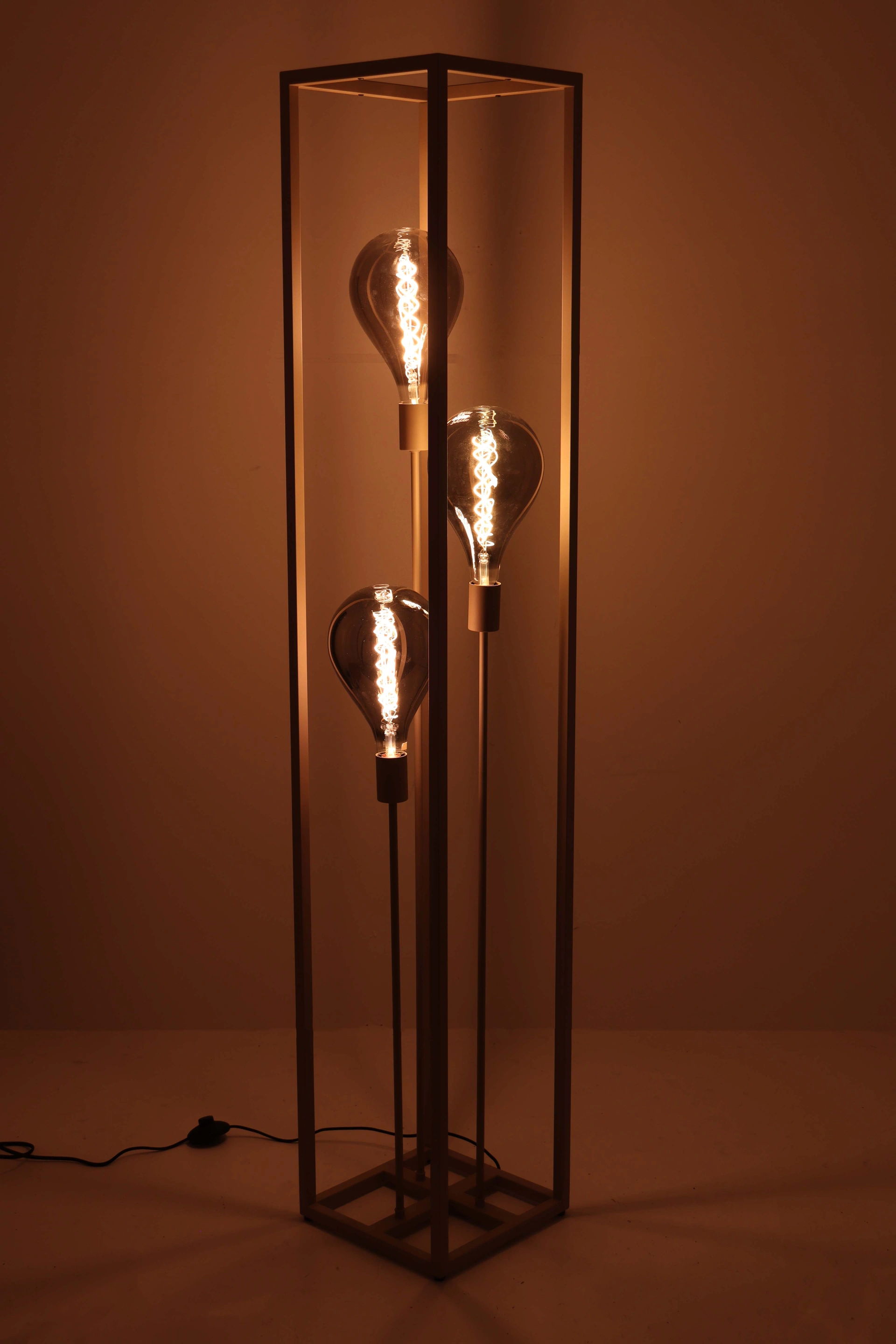 Vloerlamp kooi - Créme 3 lichts - Hoogte 160cm 46209