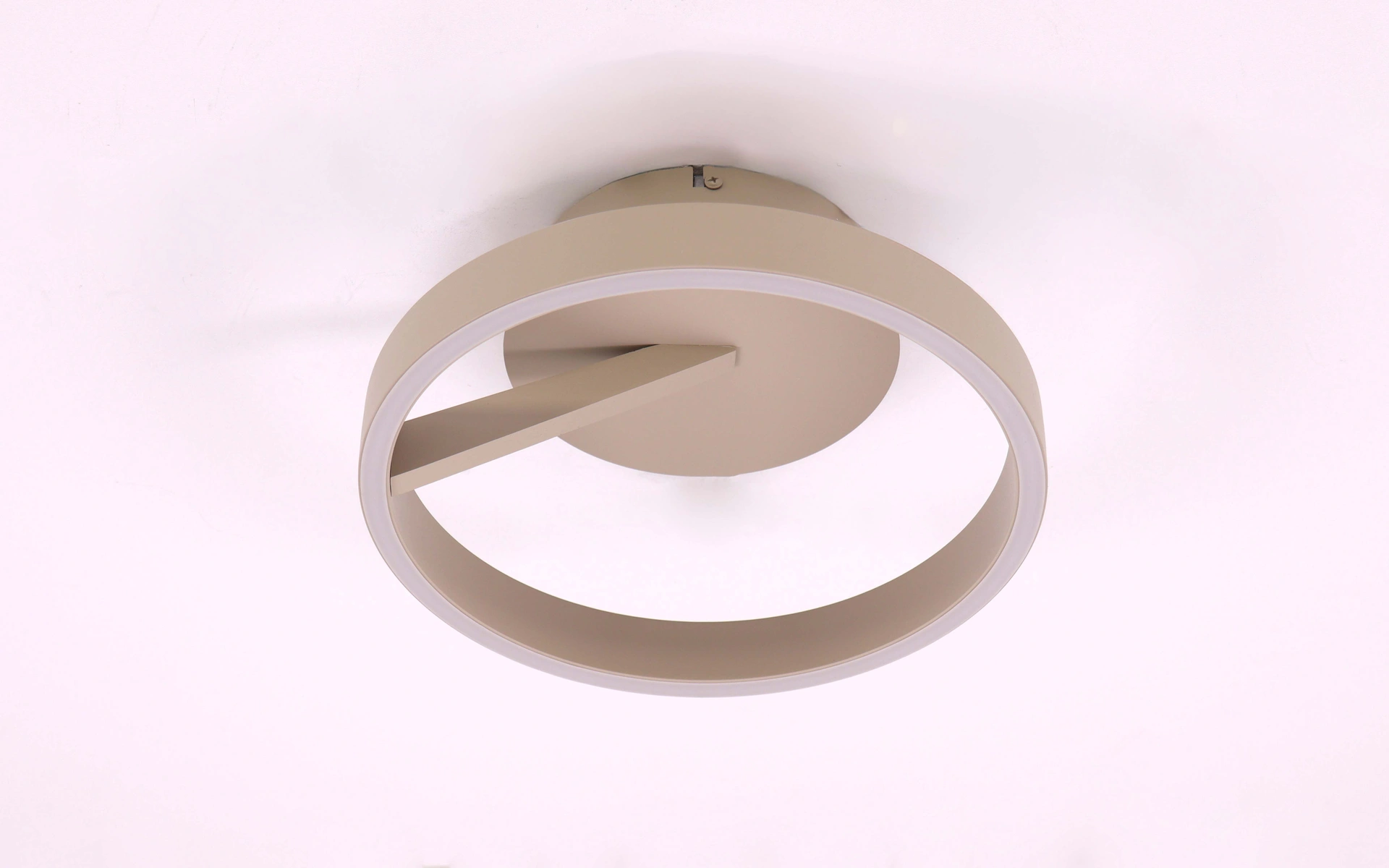 Plafondlamp creme - Dia. 30cm - rond 3-standen  46571