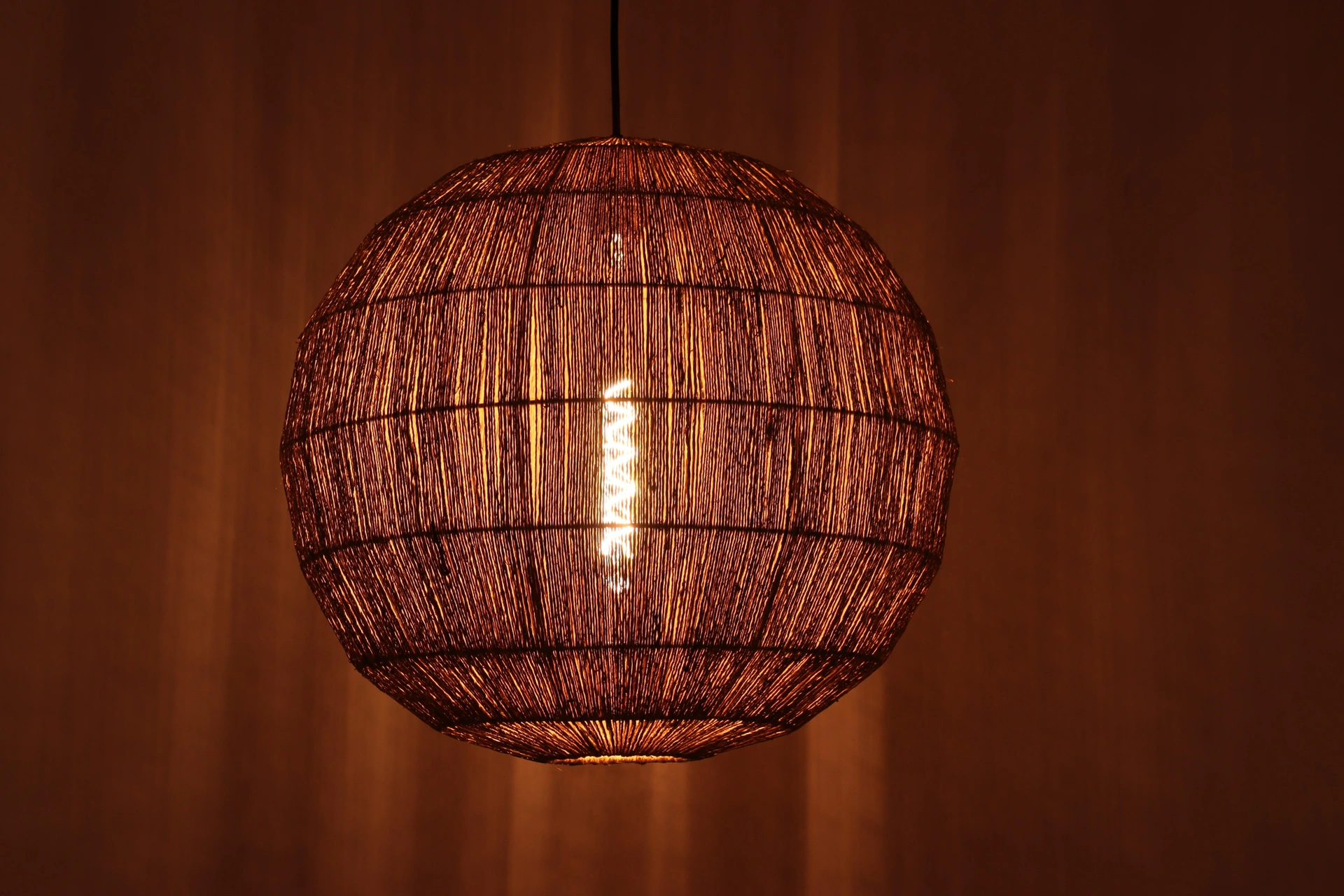 Jute hanglamp bol 50 cm natuurlijke lamp 46439