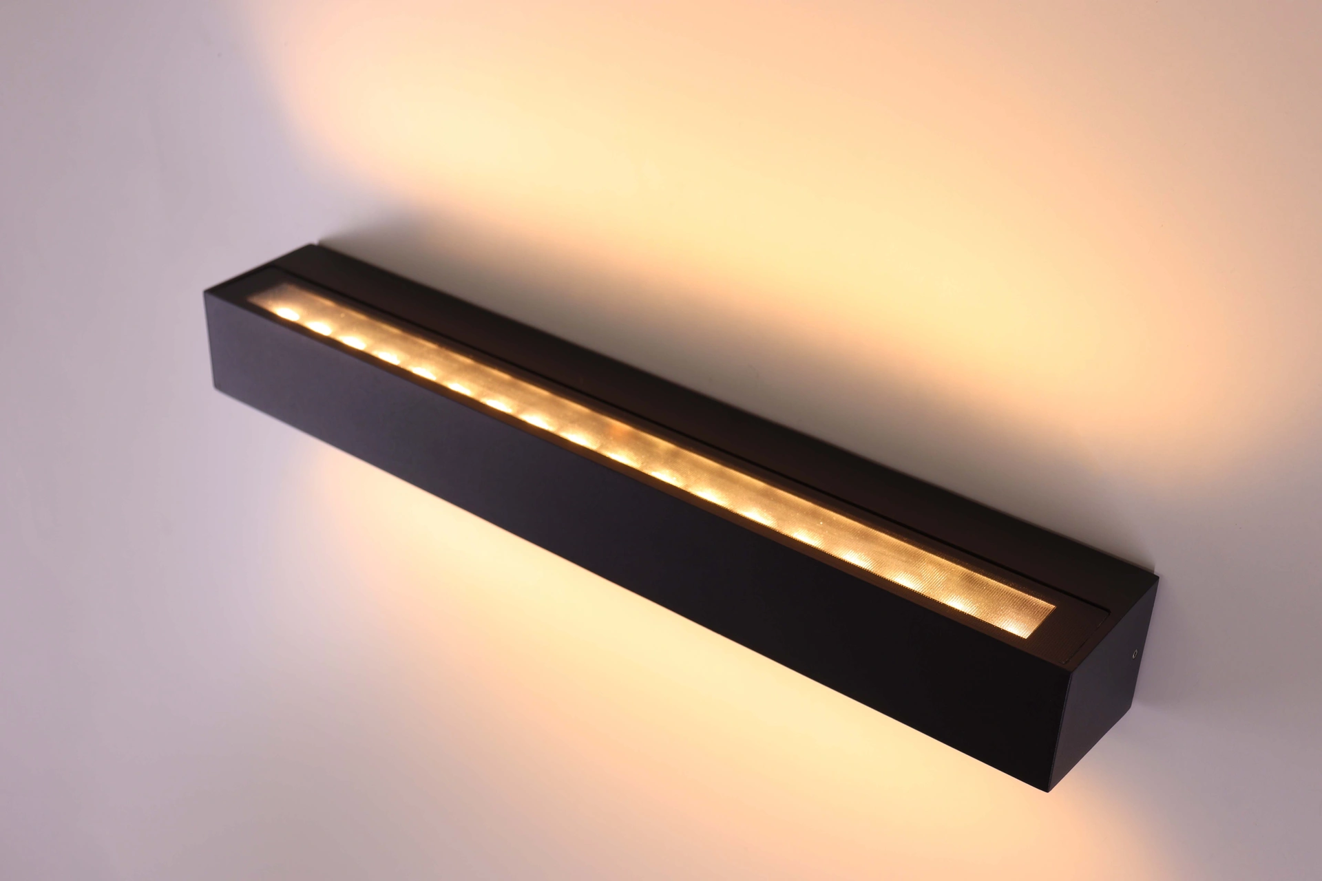 Wandlamp strak dip-switch - Zwart - 50cm IP65  46676