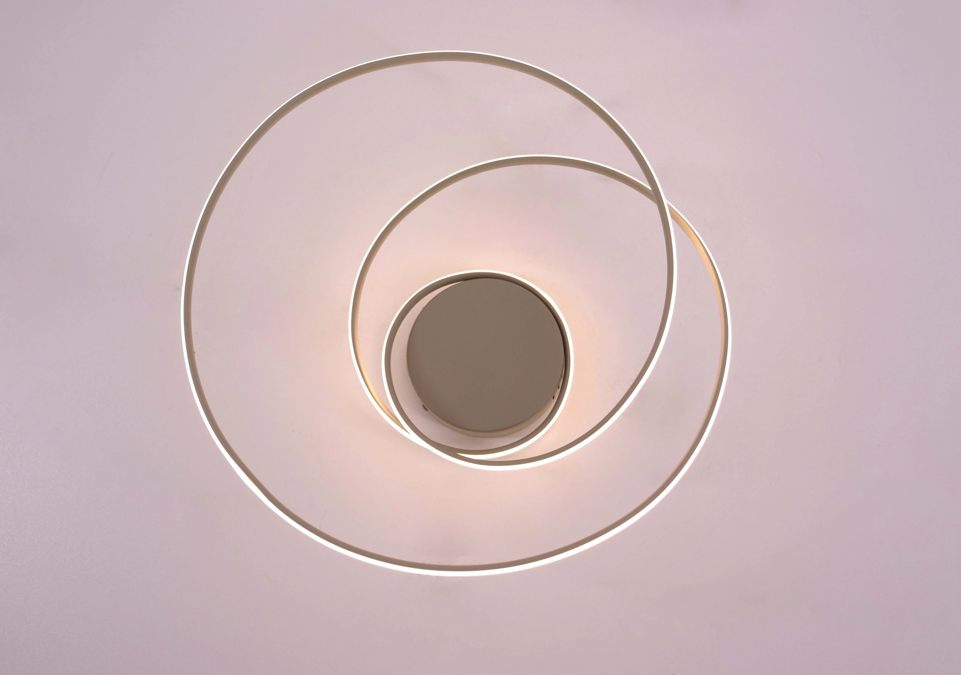 Plafondlamp beige/zand 40 cm – LED 2700K met 3-standen dimfunctie 46753