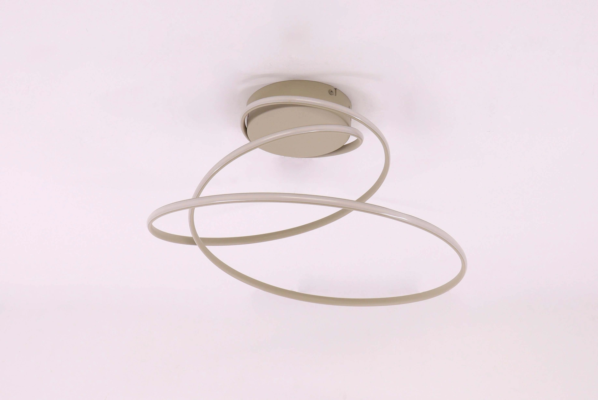 Plafondlamp beige/zand 40 cm – LED 2700K met 3-standen dimfunctie 46753