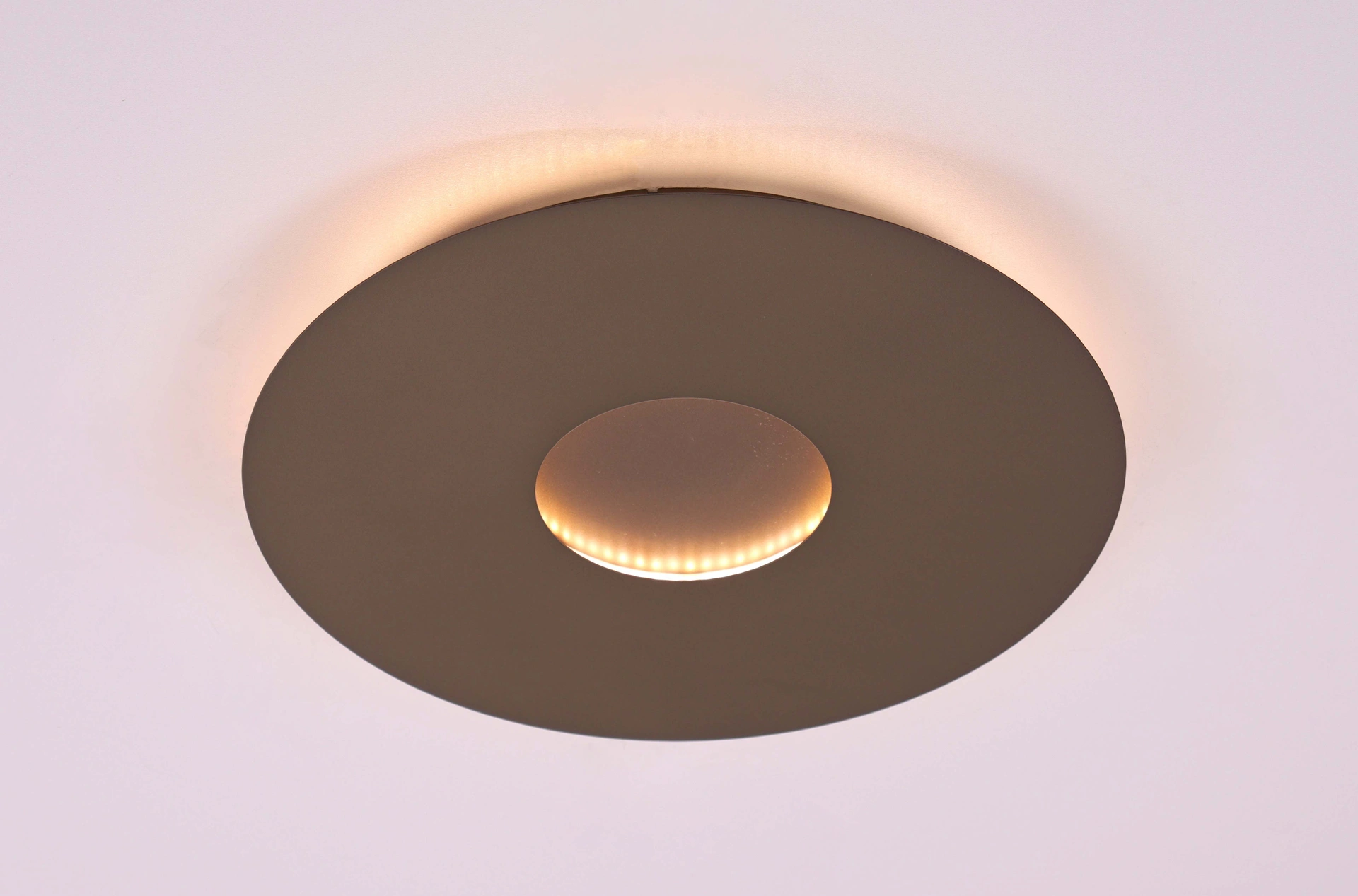 Moderne Plafondlamp Anodic Bruin 40 cm – 3 Standen Dimbaar met Memory – 2700K LED 46749
