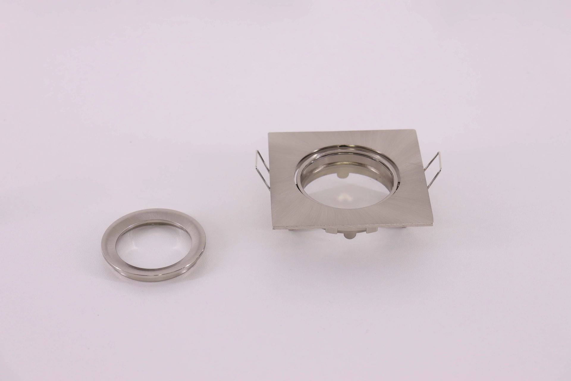 Rvs vierkant inbouwspot - Zaagmaat 7,4cm - Kantelbaar  46666