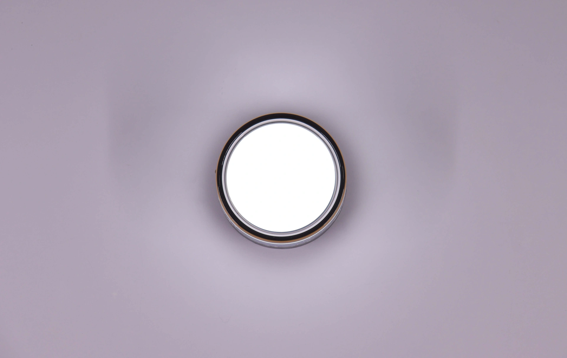 Zwarte led buitenlamp rond - IP65 - CCT - Dia. 14cm 46705