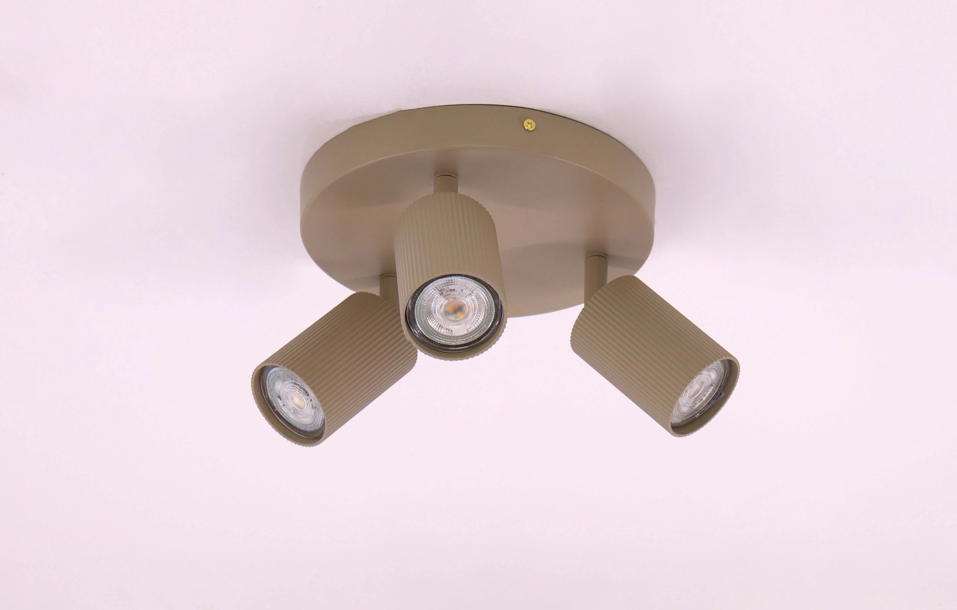 Opbouwspot Zandkleur Dia 20cm gu10 3 Lichts    46773