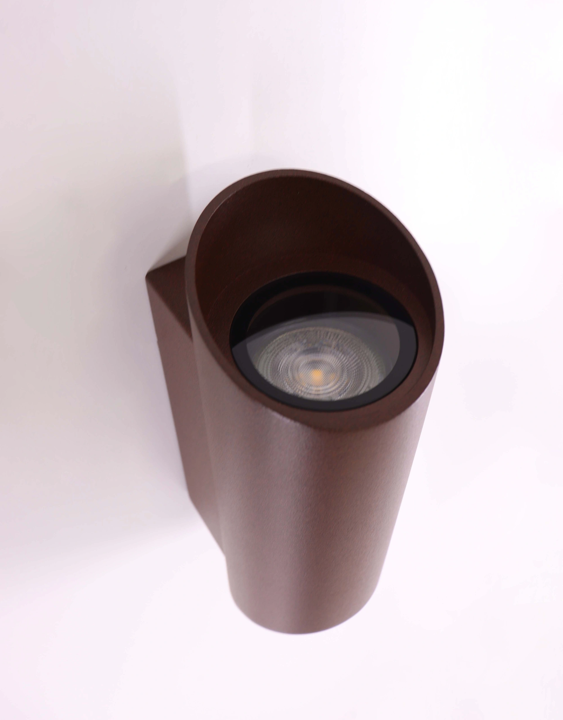 Buitenlamp koker roestbruin up/down IP54  46316