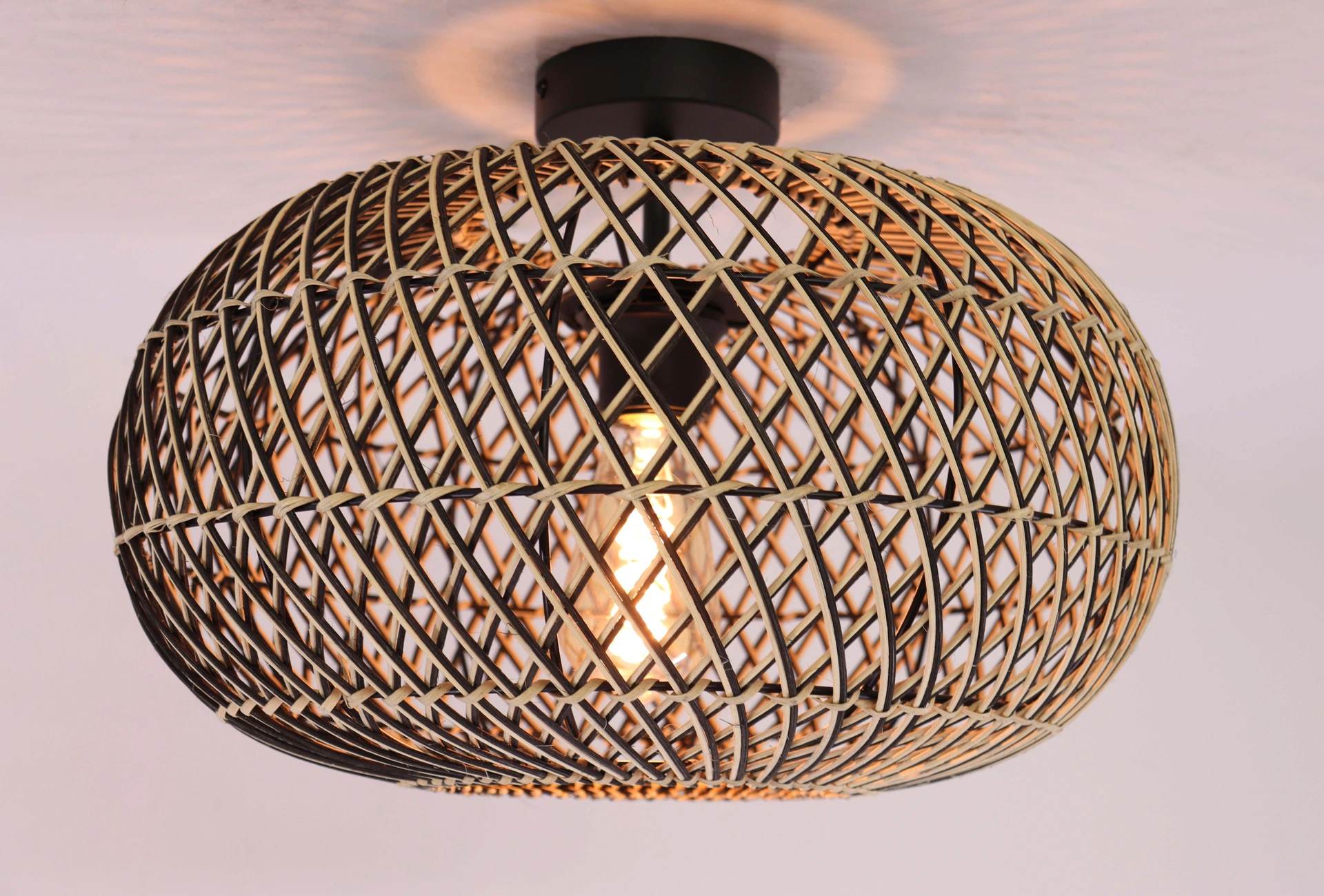 Plafondlamp Rotan Naturel – Diameter 40 cm – Japandi Design – E27 61244