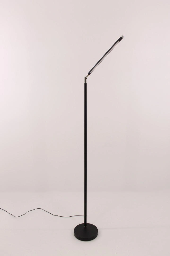 Staande Leeslamp Zwart | Pipe Design | LED Dimbaar 40332