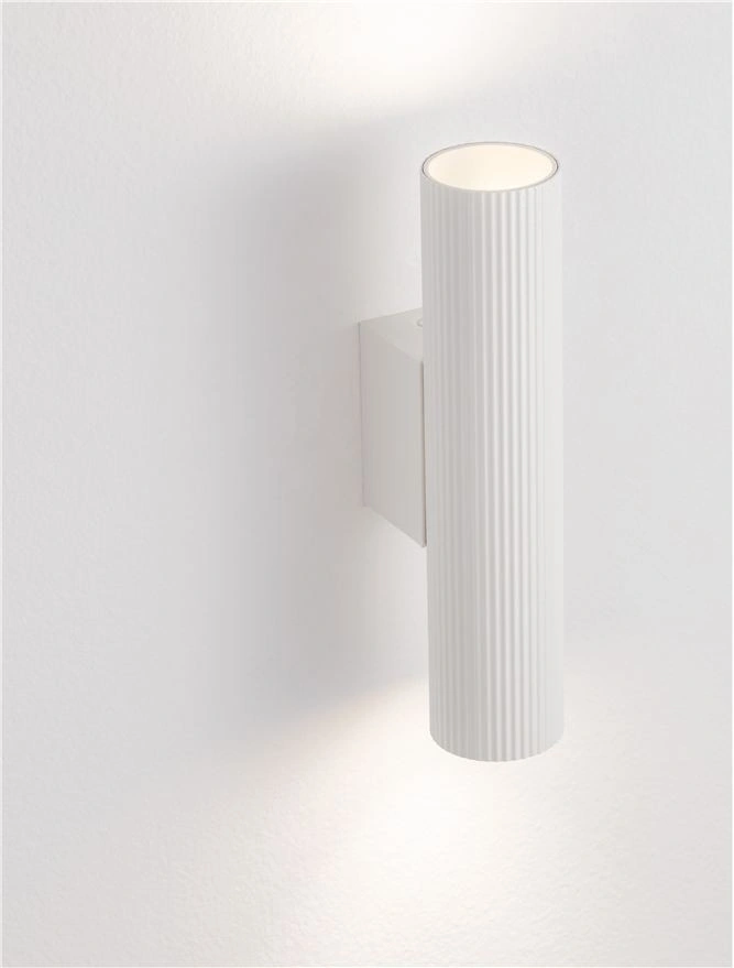 Wandlamp Comet Sandy White Aluminium GU10 LED - Cilindervormig 46155