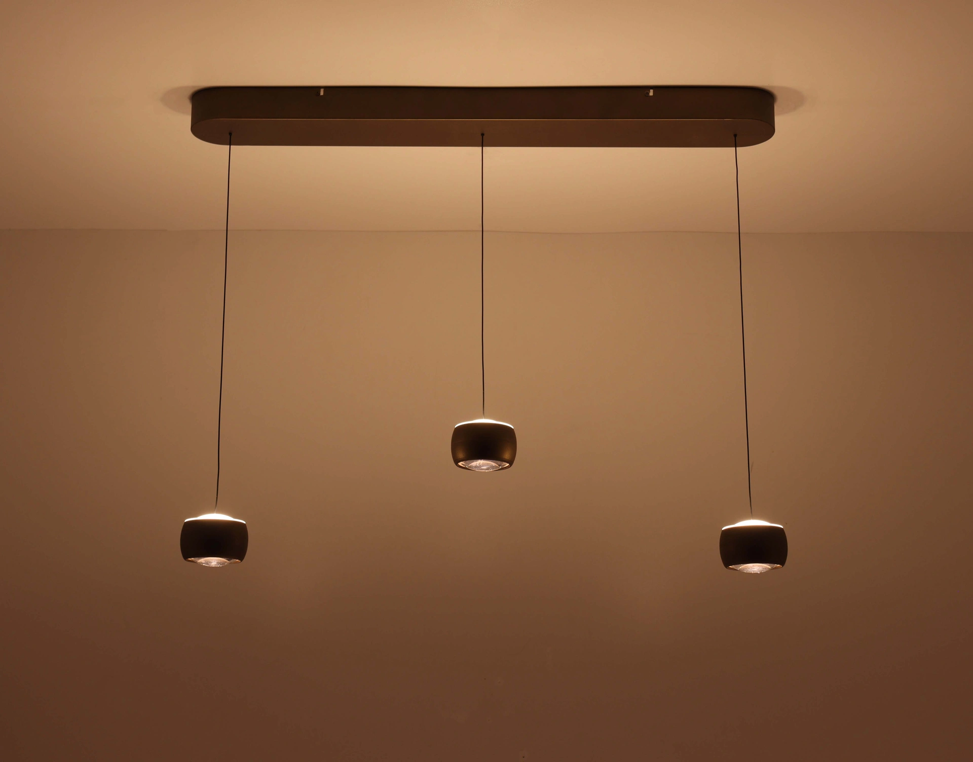 Hanglamp 3 lichts Lengte 120cm - brons goud - dim to warm 46569