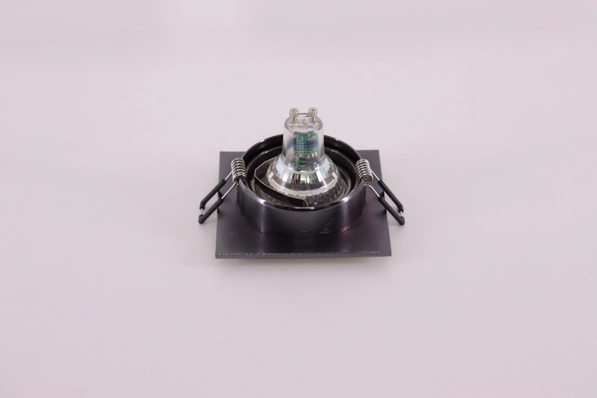 Inbouwspot vierkant brons - vierkant 9,3 x 9,3 cm - Zaagmaat 7,6cm  45182