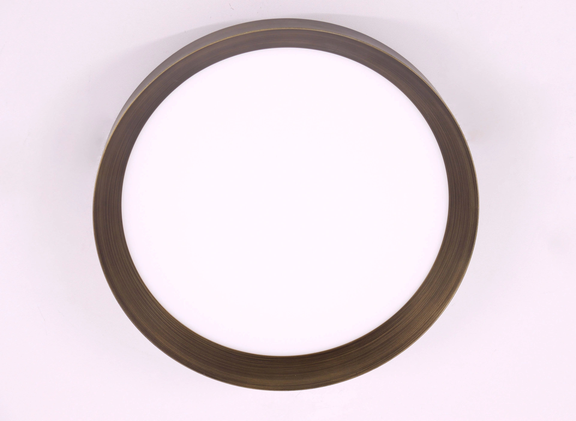 Plafondlamp rond brons dia. 30cm dimbaar 46619