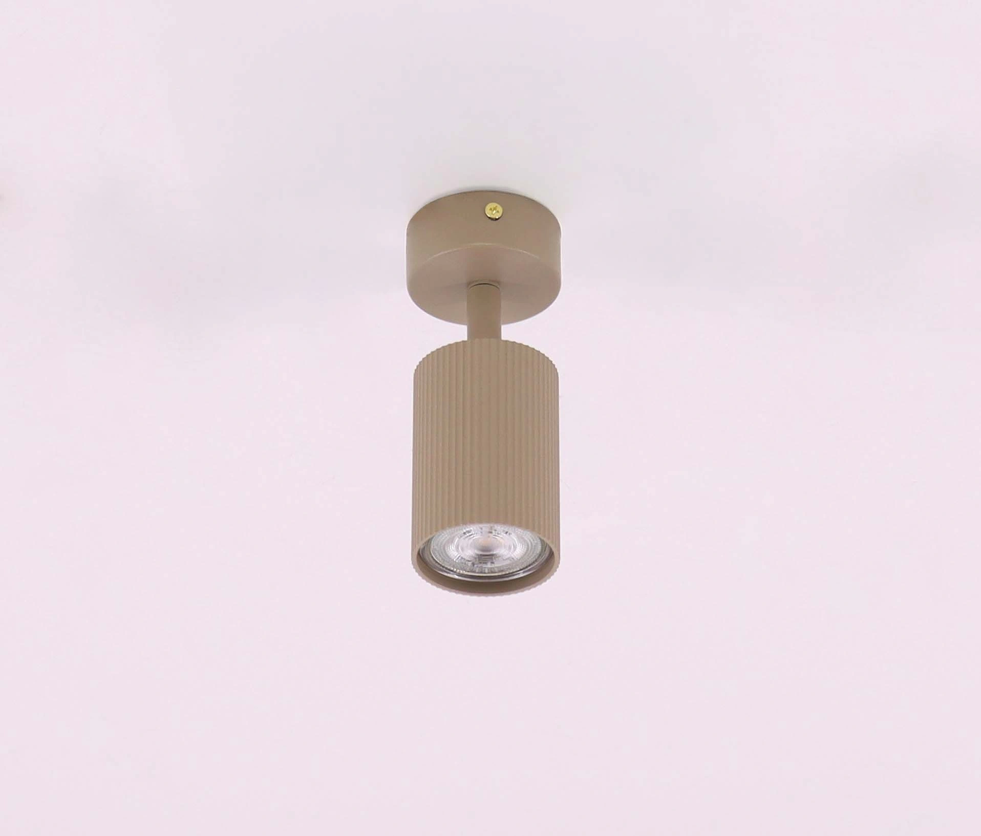 Opbouwspot Zandkleur 6cm gu10 1 Lichts     46771