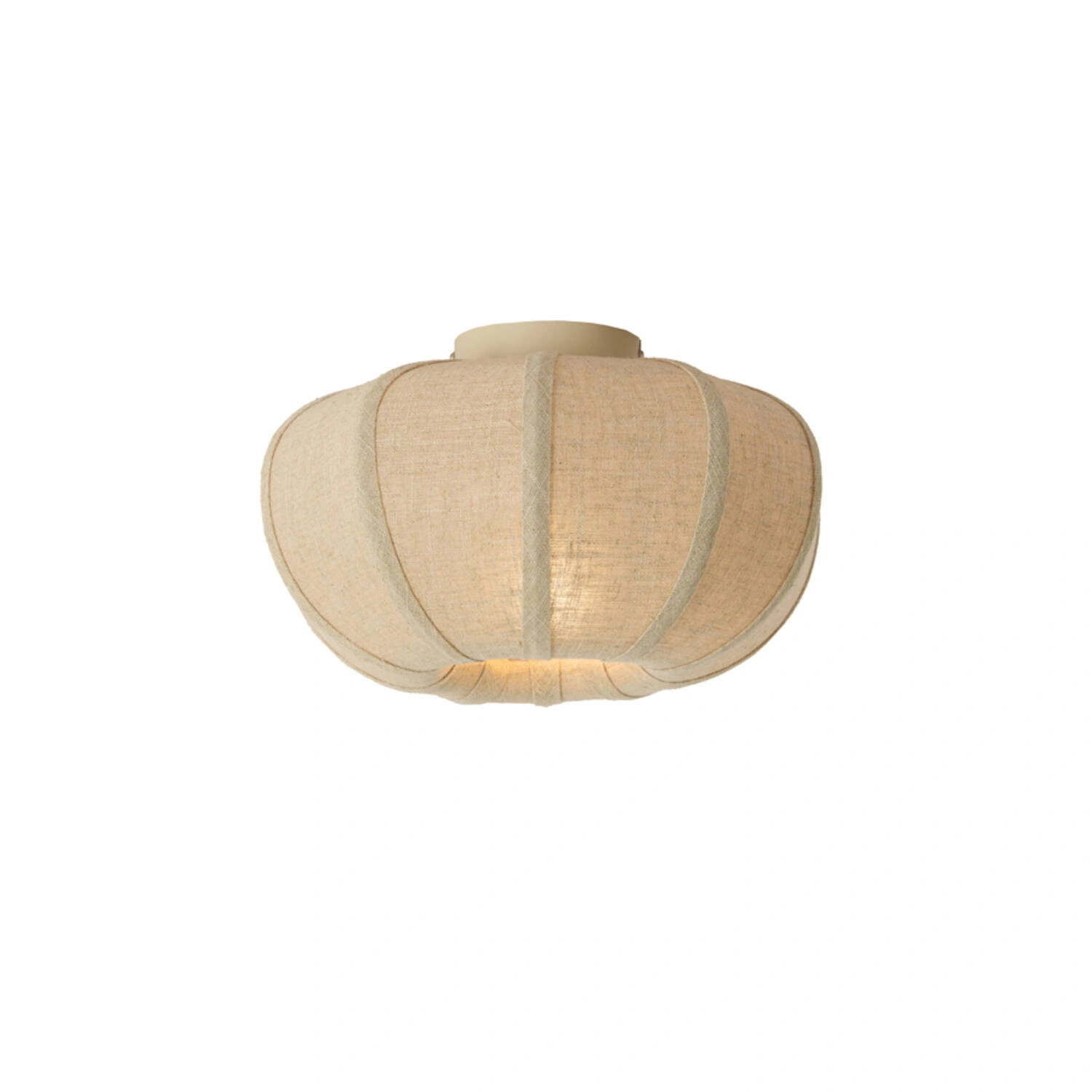 Plafondlamp Linnea natuurlijk linnen - naturel beige Ø30 cm 46867