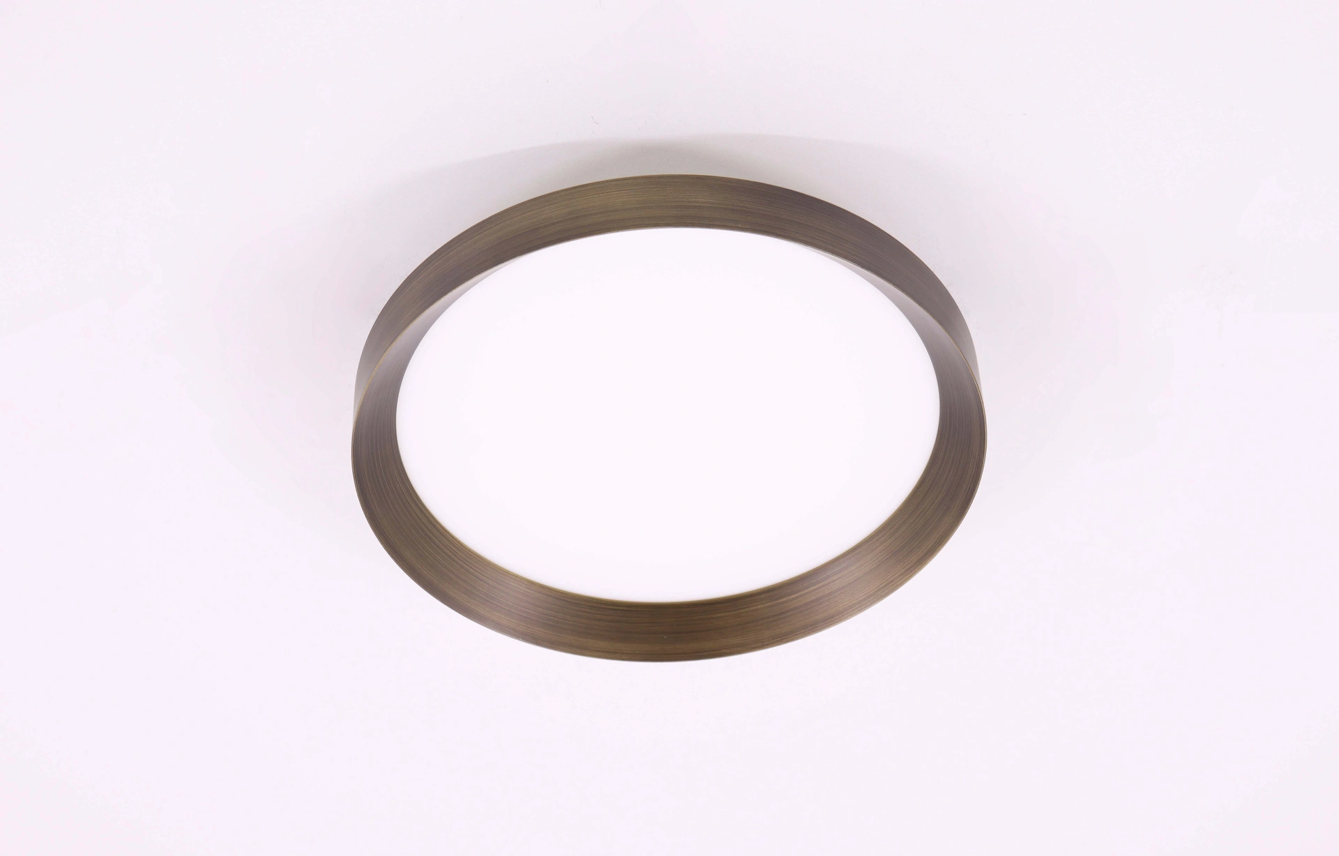 Plafondlamp rond brons dia. 30cm dimbaar 46619