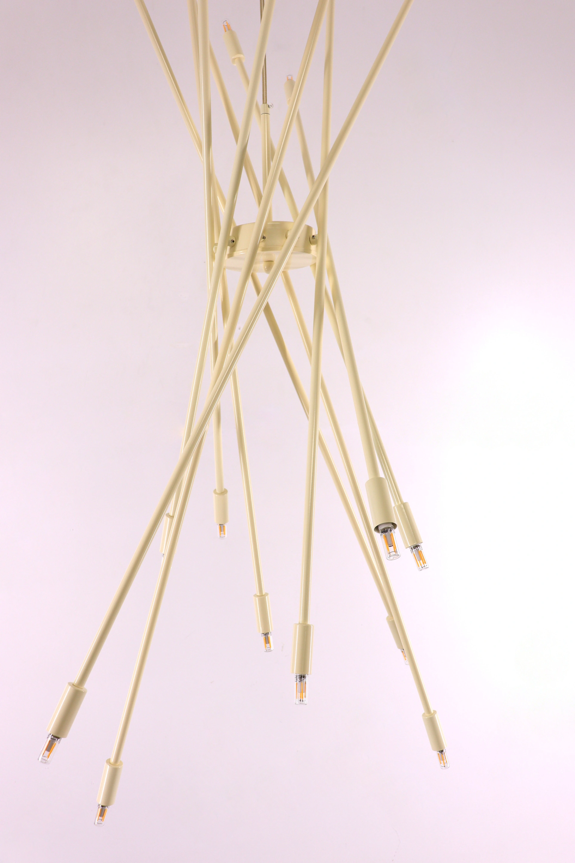 Mikado hanglamp vide lamp zand/beige 145 cm 20x G9 61189