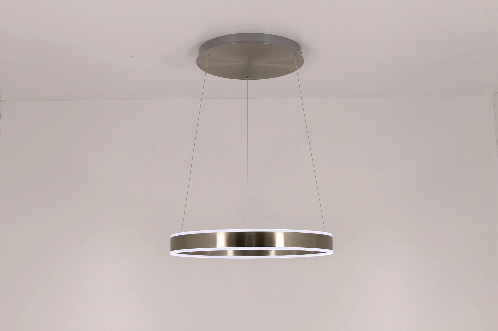 Hanglamp LED cirkel rvs 60cm 41531