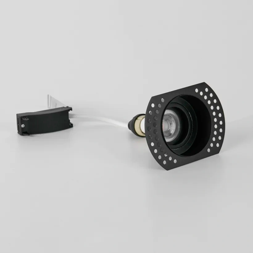 Trimless inbouwspot Zelda zwart IP65 Rond GU10 46953