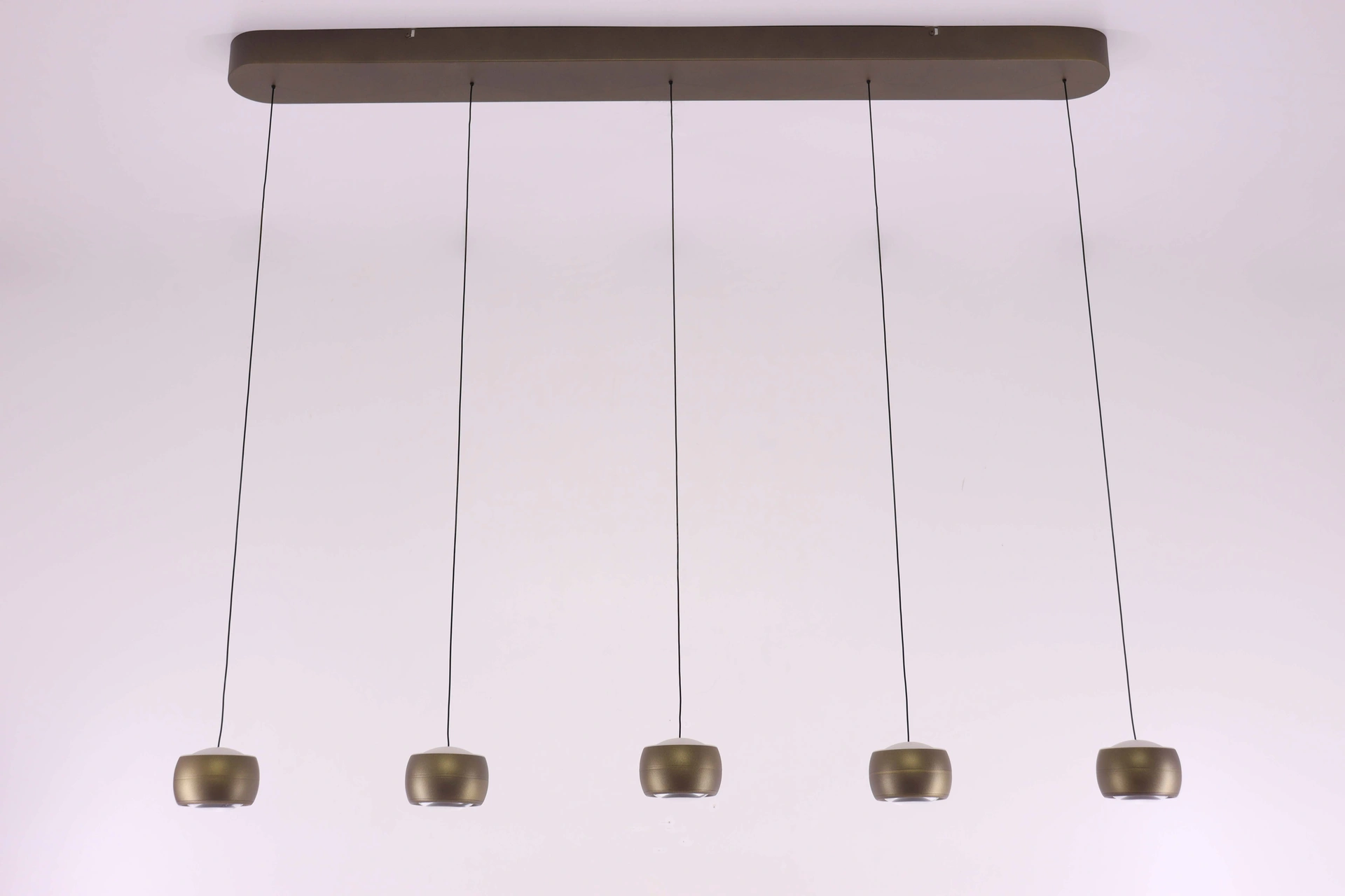 Hanglamp 5 lichts Lengte 120cm - brons goud - dim to warm  46570