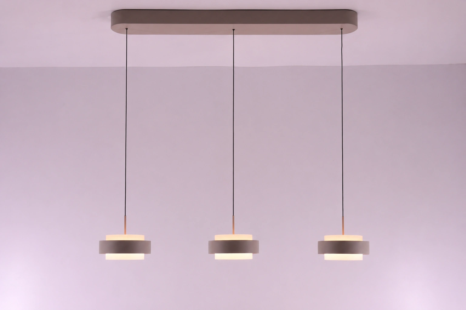 hanglamp 3lichts creme - lengte 90cm - Comfortlift functie 46230