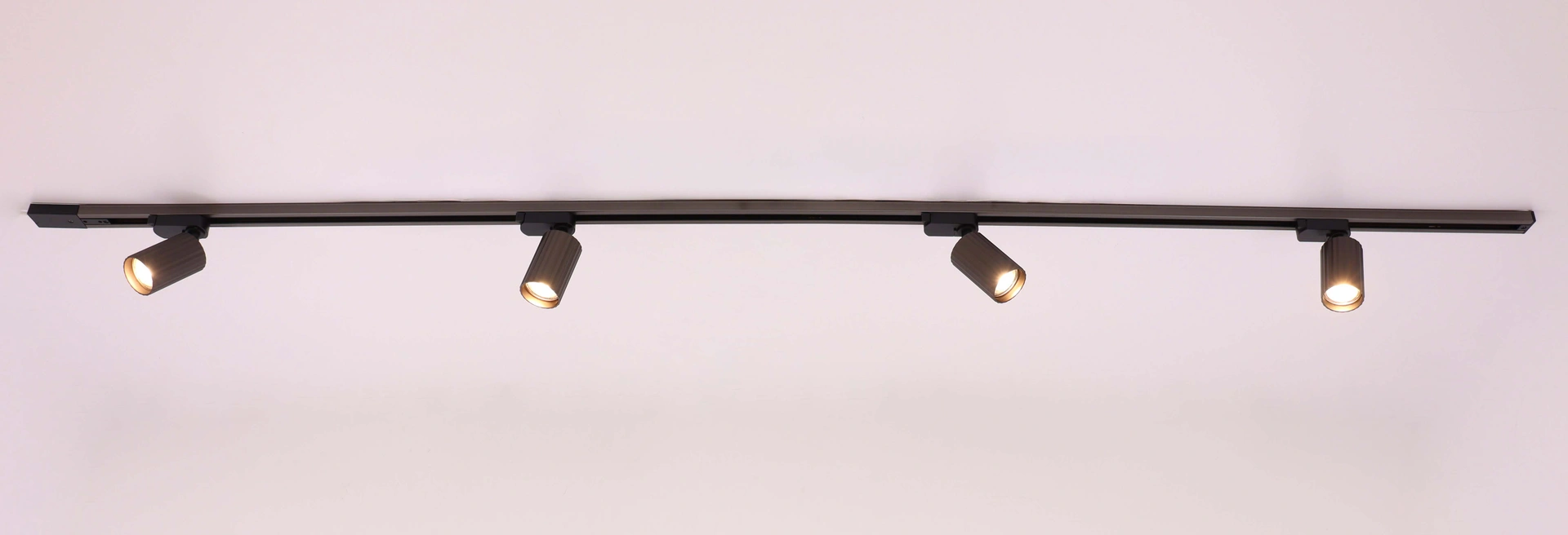 Railverlichting brons complete set - 2 meter met 4 spots BASIC  50282