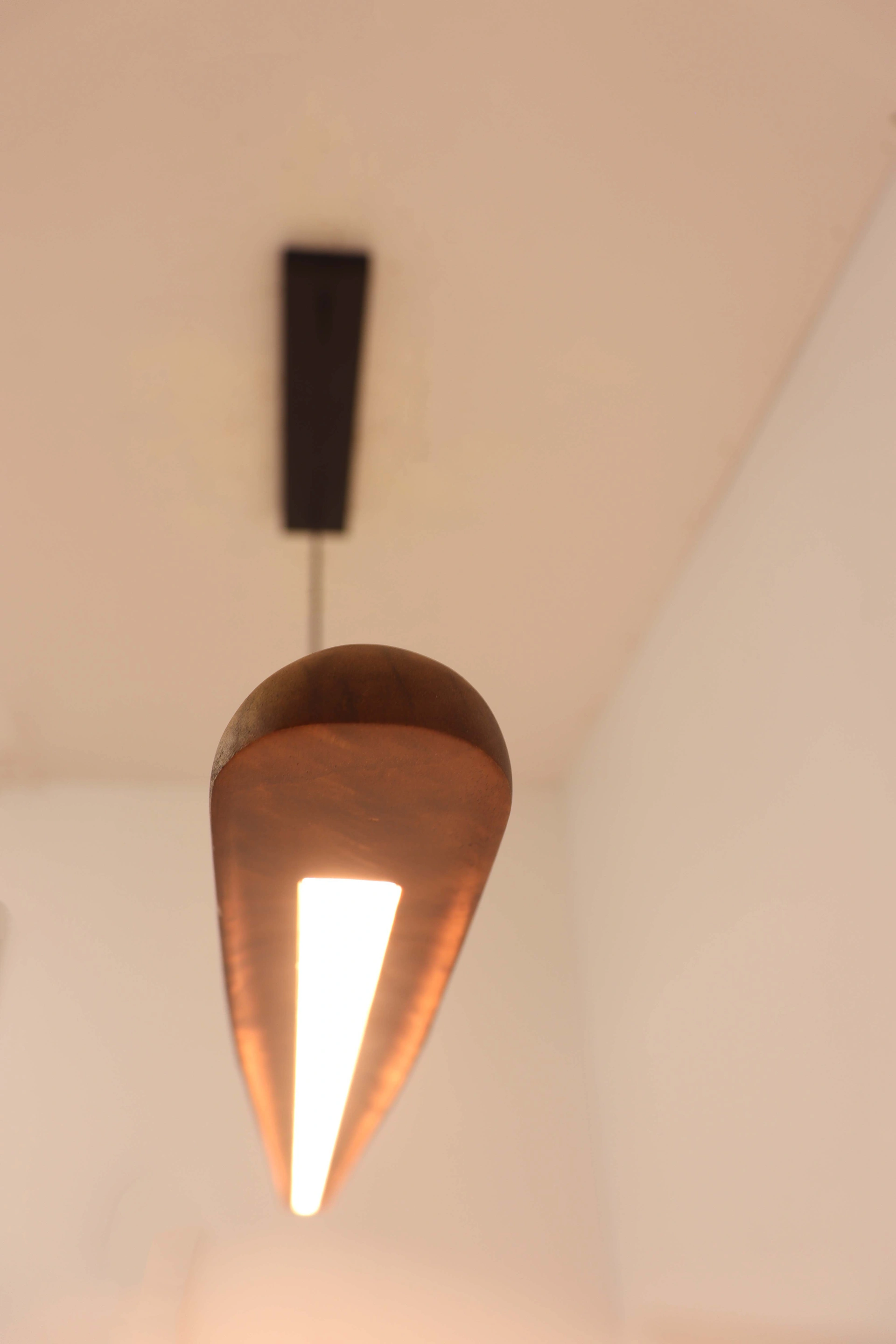 Hanglamp strak - Licht hout - Breedte 180cm 46231