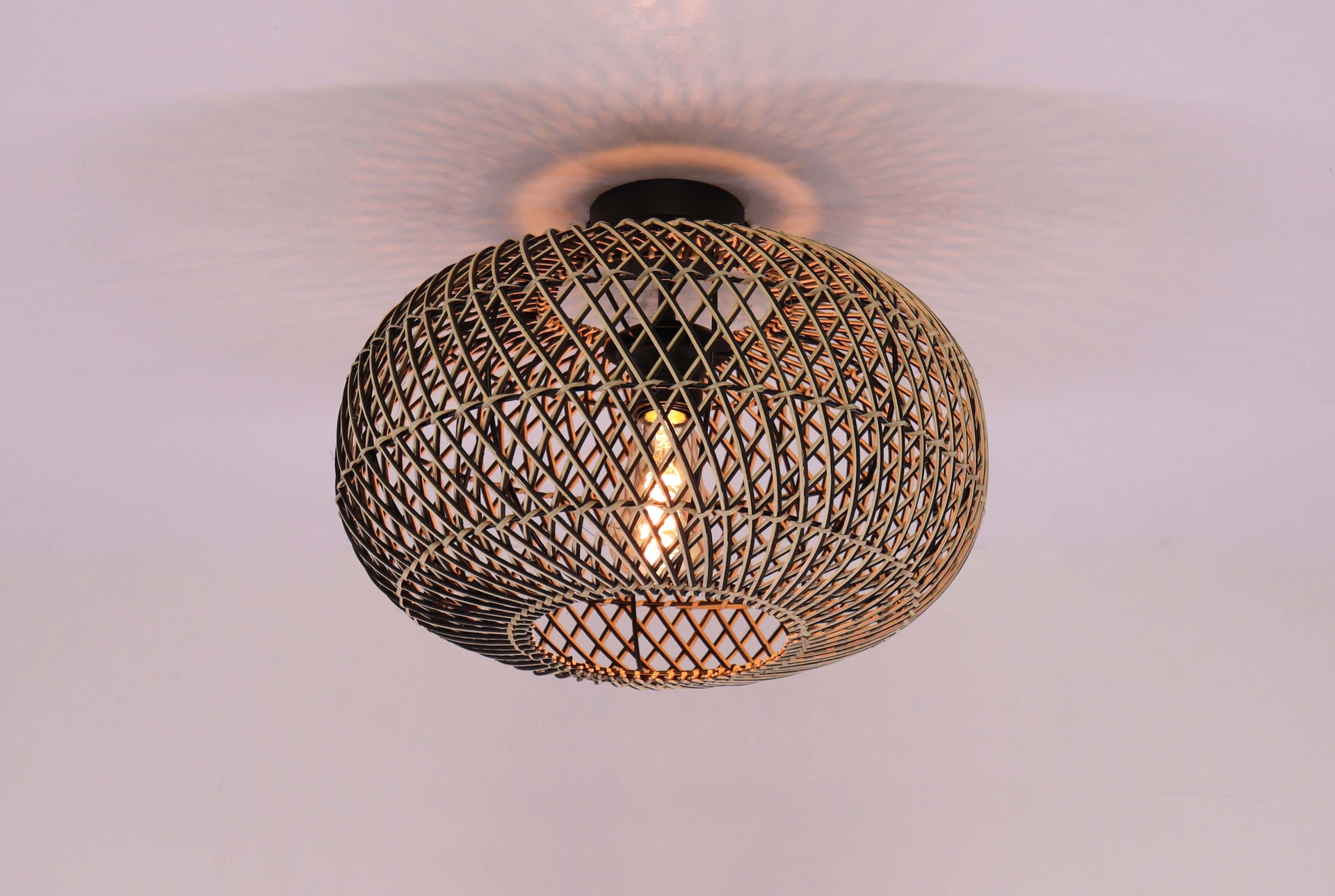 Plafondlamp Rotan Naturel – Diameter 40 cm – Japandi Design – E27 61244