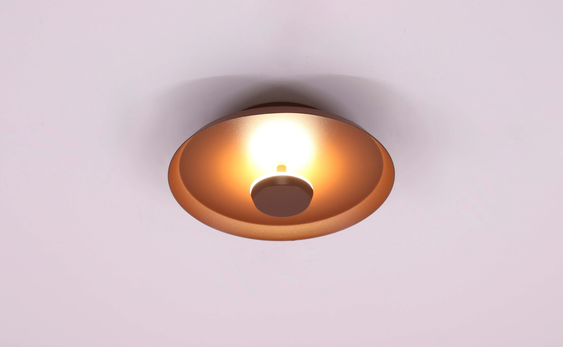 Plafondlamp rond 25cm donkerbruin - CCT dip switch niet dimbaar  46808