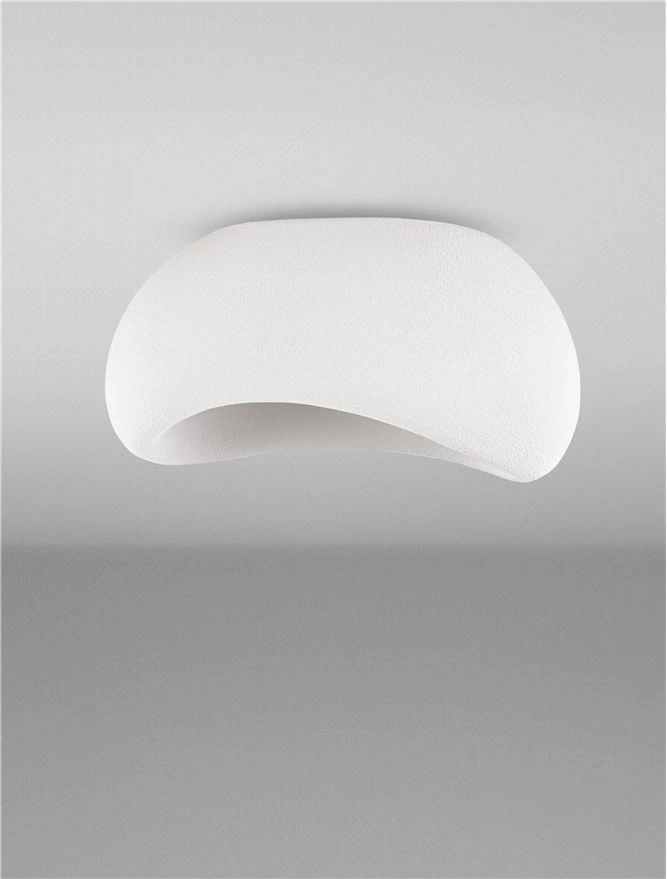 Plafondlamp AERE Sandy White Ø 50 cm - Organisch Design 46697
