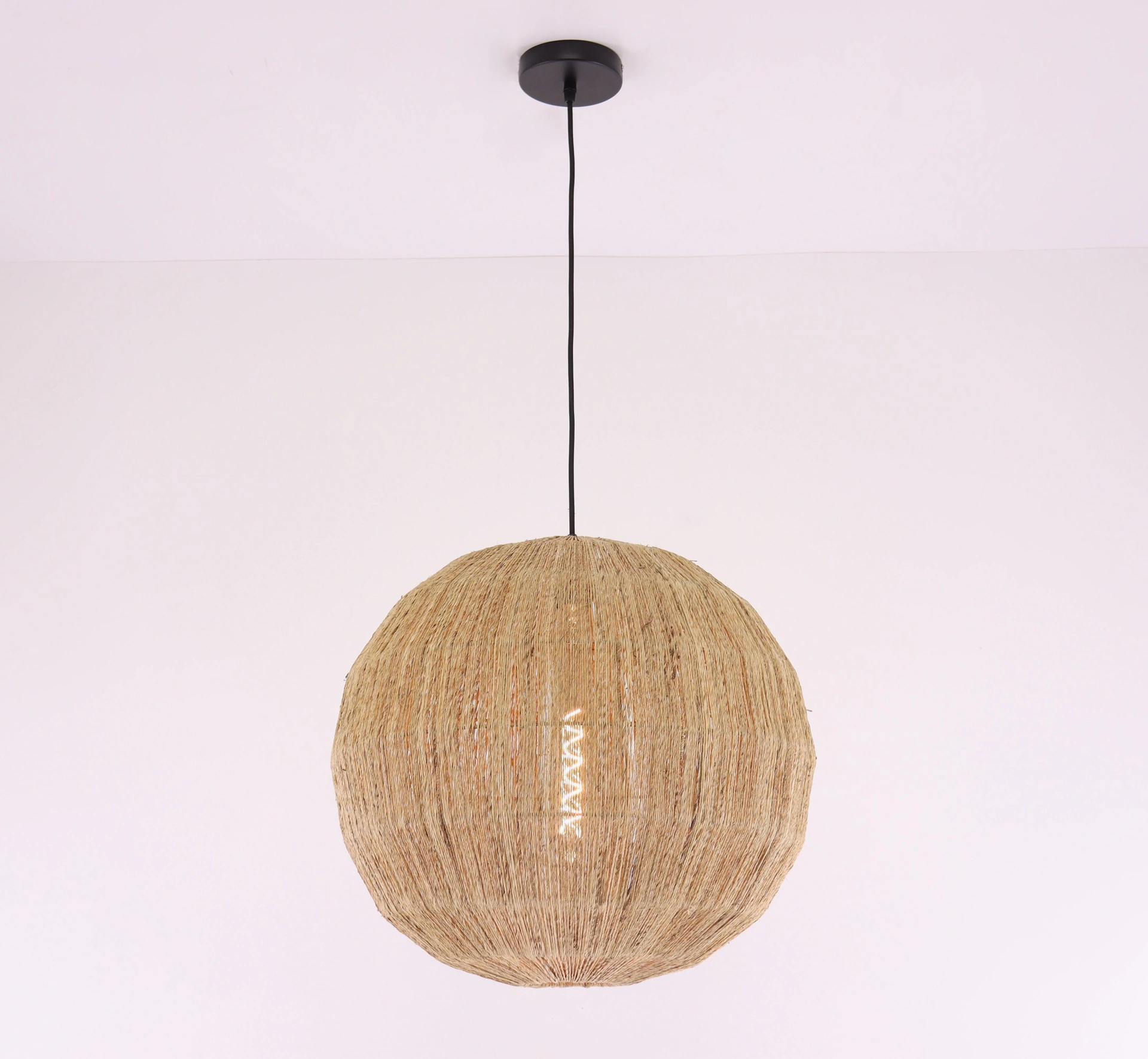 Jute hanglamp bol 50 cm natuurlijke lamp 46439
