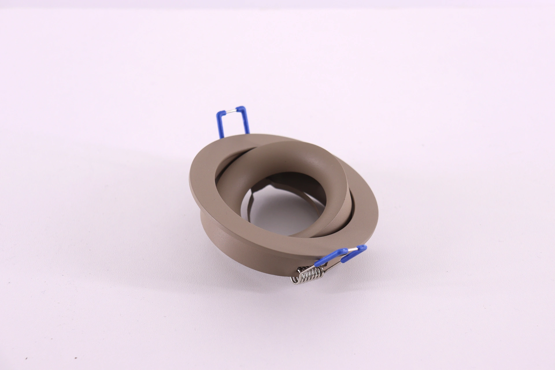 Inbouwspot GU10 zand - Zaagmaat 8cm - Kantelbaar 61334