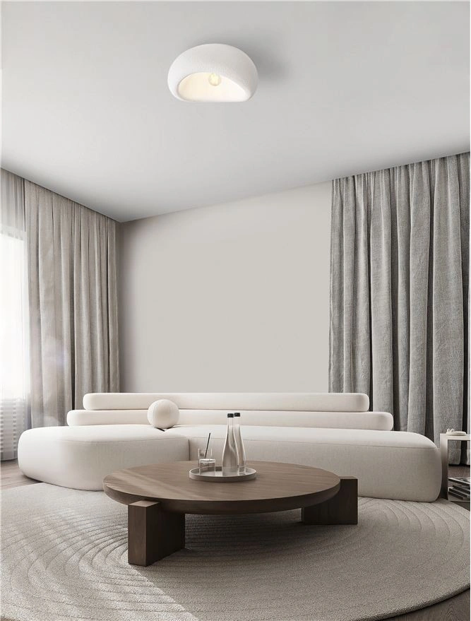 Plafondlamp AERE Sandy White Ø 40 cm - Organisch Design 46696